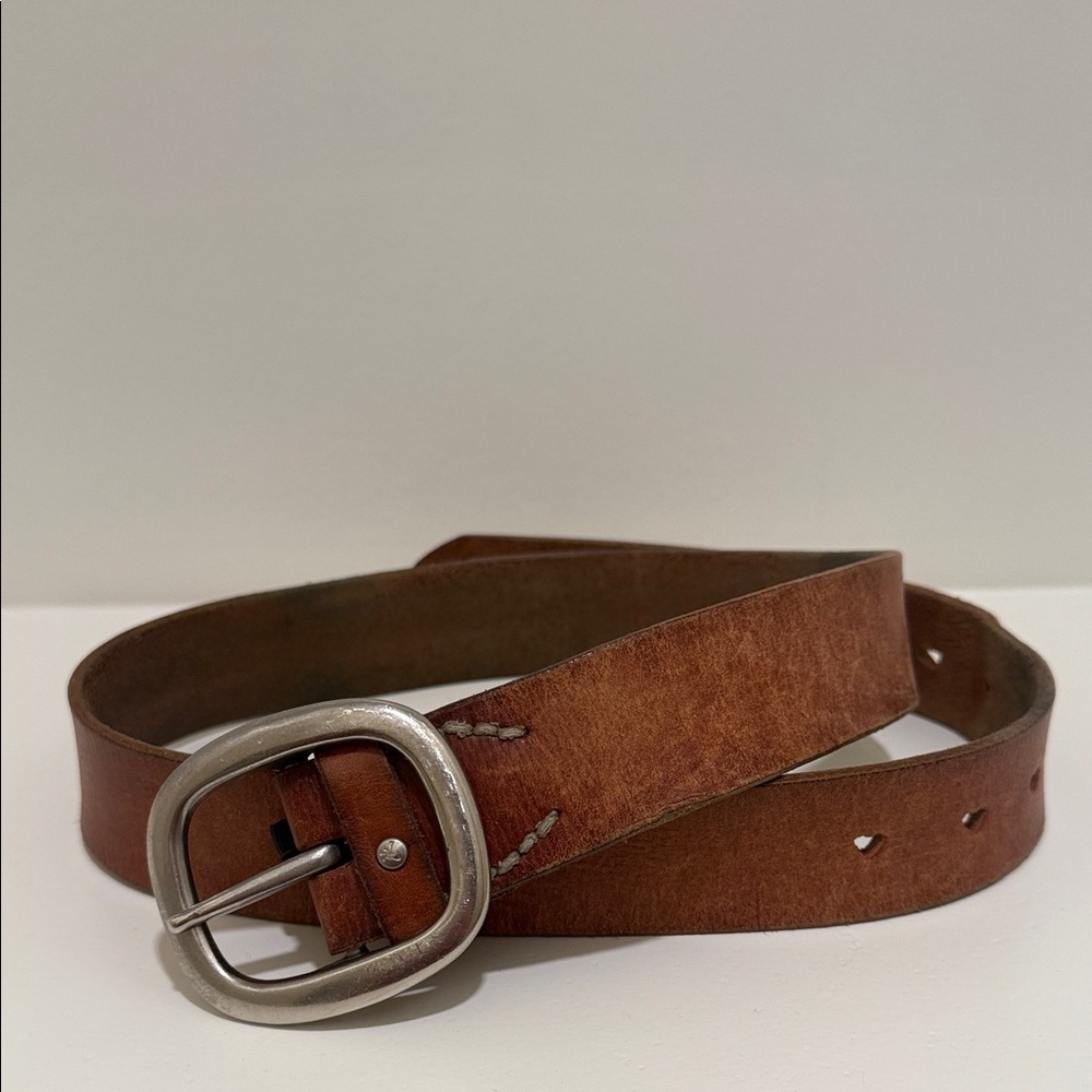 Classic Brown Leather Belt